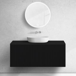 Oltens Lun szafka podumywalkowa 120 cm czarny mat 60030300