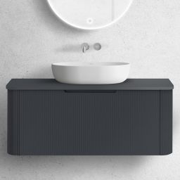 Oltens Hamnes blat naszafkowy 100 cm czarny mat 63014300