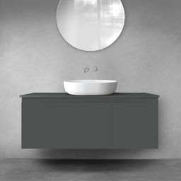 Oltens Vernal zestaw mebli łazienkowych 120 cm z blatem grafit mat 68248400