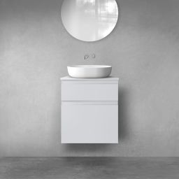 Oltens Vernal zestaw mebli łazienkowych 60 cm z blatem szary mat 68218700