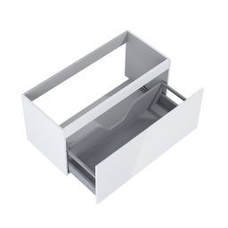 Oltens Vernal szafka 100 cm podumywalkowa wisząca biały połysk 60015000