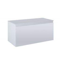 Oltens Vernal szafka 100 cm podumywalkowa wisząca z blatem szary mat 68105700