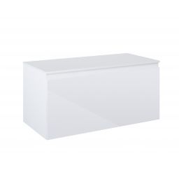 Oltens Vernal szafka 100 cm podumywalkowa wisząca z blatem biały połysk 68105000