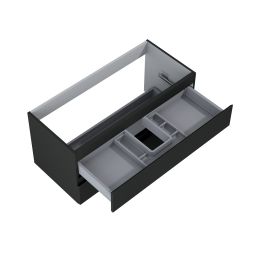 Oltens Vernal szafka 100 cm podumywalkowa wisząca czarny mat 60002300