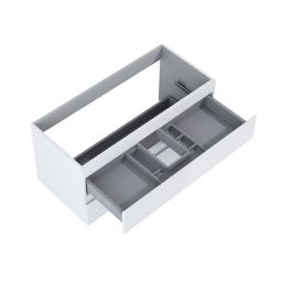 Oltens Vernal szafka 100 cm podumywalkowa wisząca biały połysk 60004000