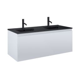 Oltens Vernal umywalka z szafką 120 cm czarny mat/szary mat 68035700