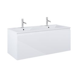 Oltens Vernal umywalka z szafką 120 cm biały połysk 68034000