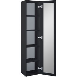 Oltens Vernal szafka 160 cm boczna wisząca czarny mat 61000300