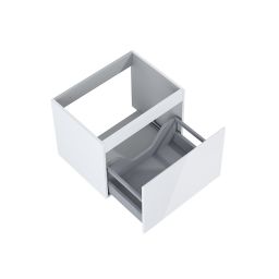 Oltens Vernal szafka 60 cm podumywalkowa wisząca biały połysk 60013000