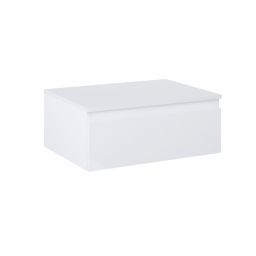 Oltens Vernal szafka 60 cm podumywalkowa wisząca z blatem biały połysk 68100000