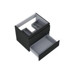 Oltens Vernal szafka 60 cm podumywalkowa wisząca czarny mat 60000300