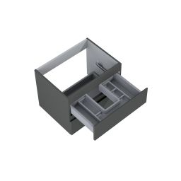 Oltens Vernal szafka 60 cm podumywalkowa wisząca grafit mat 60000400