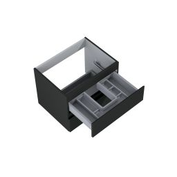 Oltens Vernal szafka 60 cm podumywalkowa wisząca czarny mat 60000300