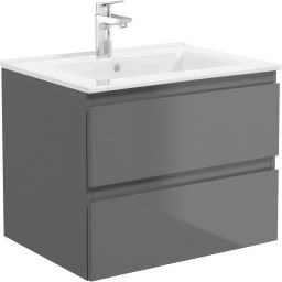 Oltens Vernal umywalka 61x46 cm prostokątna meblowa biała 41205000