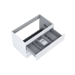 Oltens Vernal szafka 80 cm podumywalkowa wisząca biały połysk 60003000