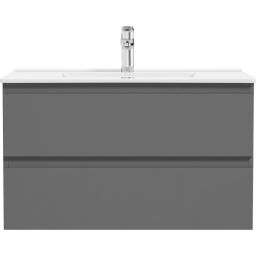 Oltens Vernal szafka 80 cm podumywalkowa wisząca grafit mat 60001400