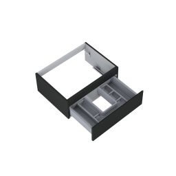 Oltens Vernal szafka 60 cm podumywalkowa wisząca czarny mat 60009300