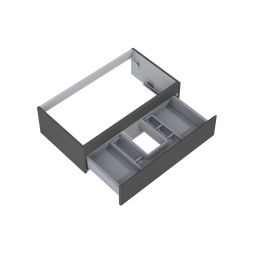 Oltens Vernal szafka 80 cm podumywalkowa wisząca grafit mat 60010400