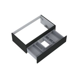 Oltens Vernal szafka 80 cm podumywalkowa wisząca czarny mat 60010300