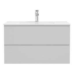 Oltens Vernal umywalka z szafką 60 cm szary mat 68000700