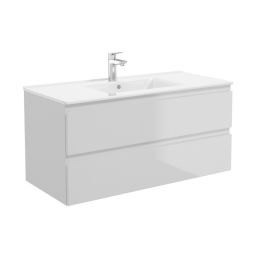 Oltens Vernal szafka 100 cm podumywalkowa wisząca szary mat 60002700