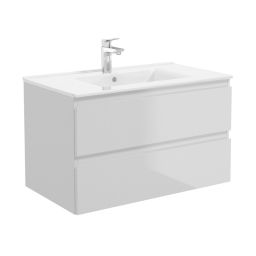 Oltens Vernal szafka 80 cm podumywalkowa wisząca szary mat 60001700