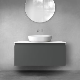 Oltens Vernal szafka 100 cm podumywalkowa wisząca grafit mat 60015400