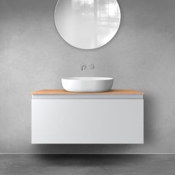 Oltens Vernal szafka 100 cm podumywalkowa wisząca szary mat 60015700