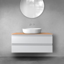 Oltens Vernal szafka 100 cm podumywalkowa wisząca szary mat 60002700