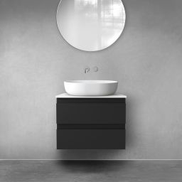 Oltens Vernal szafka 60 cm podumywalkowa wisząca czarny mat 60000300