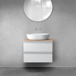 Oltens Vernal szafka 60 cm podumywalkowa wisząca szary mat 60000700