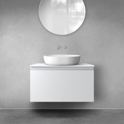 Oltens Vernal szafka 80 cm podumywalkowa wisząca szary mat 60014700