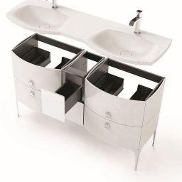 Oristo Louis szafka 24x39x55,4 cm biała OR50-SD2S-24-1