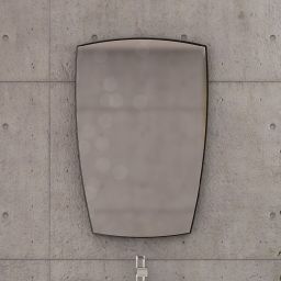 Oristo Louis lustro 72x50 cm czarny połysk OR50-L-RA-50-7