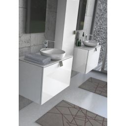 Oristo Bold szafka 80 cm podumywalkowa wisząca biały połysk OR46-SD1S-80-1-SW