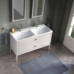 Oristo Montebianco szafka 120 cm podumywalkowa wisząca biały mat OR47-SD2S-120-2