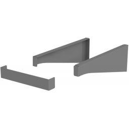 Oristo Uni wspornik blatu grafit mat OR00-A-WS-35-6