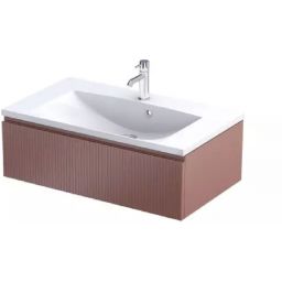 Oristo Brylant szafka 79,6x45,5x25 cm podumywalkowa wisząca czerwony mat OR36-SD1S-80-19R