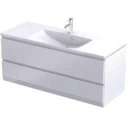 Oristo Brylant szafka 119,6x45,5x50 cm podumywalkowa wisząca biała OR36-SD2S-120-2R