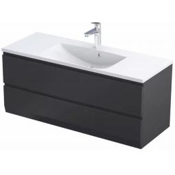 Oristo Brylant Uni szafka 119,6x45,5x50 cm podumywalkowa wisząca czarna OR36-SD2S-120-8-V3