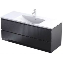 Oristo Brylant szafka 119,6x45,5x50 cm podumywalkowa wisząca czarna OR36-SD2S-120-8R