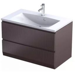 Oristo Brylant szafka 79,6x45,5x50 cm podumywalkowa wisząca mokka OR36-SD2S-80-21R