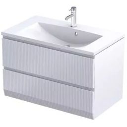 Oristo Brylant szafka 79,6x45,5x50 cm podumywalkowa wisząca biała OR36-SD2S-80-2R