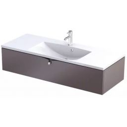 Oristo Siena szafka 119,6x45,5x25 cm podumywalkowa wisząca mokka mat OR45-SD1S-120-21