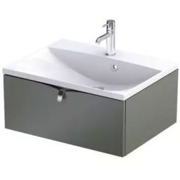 Oristo Siena szafka 59,6x45,5x25 cm podumywalkowa wisząca oliwkowa mat OR45-SD1S-60-17