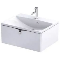 Oristo Siena szafka 59,6x45,5x25 cm podumywalkowa wisząca biała mat OR45-SD1S-60-2