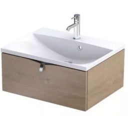 Oristo Siena szafka 59,6x45,5x25 cm podumywalkowa wisząca dąb kamienny OR45-SD1S-60-78