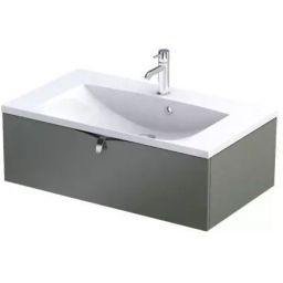 Oristo Siena szafka 79,6x45,5x25 cm podumywalkowa wisząca oliwkowa mat OR45-SD1S-80-17