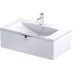 Oristo Siena szafka 79,6x45,5x25 cm podumywalkowa wisząca biała mat OR45-SD1S-80-2