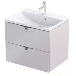 Oristo Siena szafka 59,6x45,5x50 cm podumywalkowa wisząca piaskowy mat OR45-SD2S-60-10